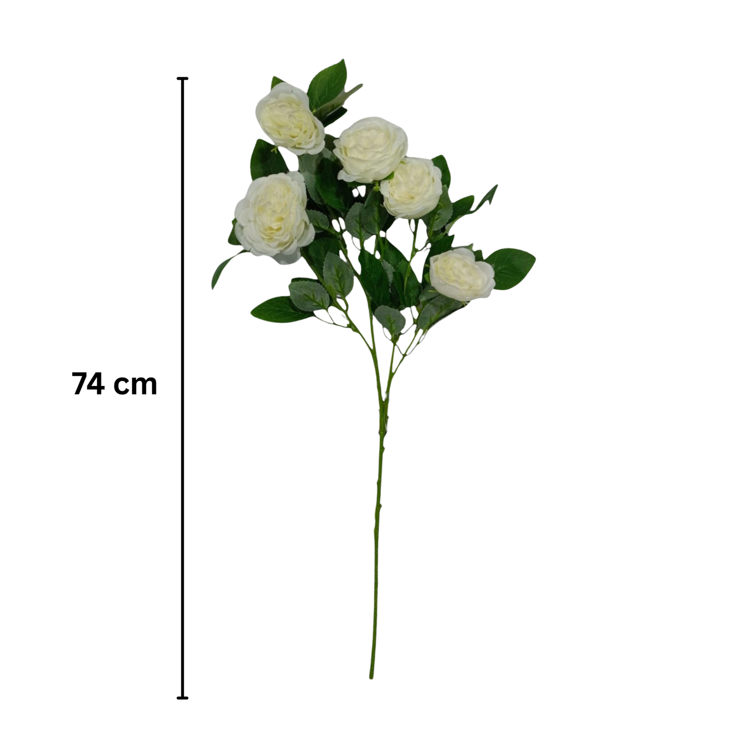 Peony Stick 5 Head 60" D/S Cream Pink (Pack of 10)