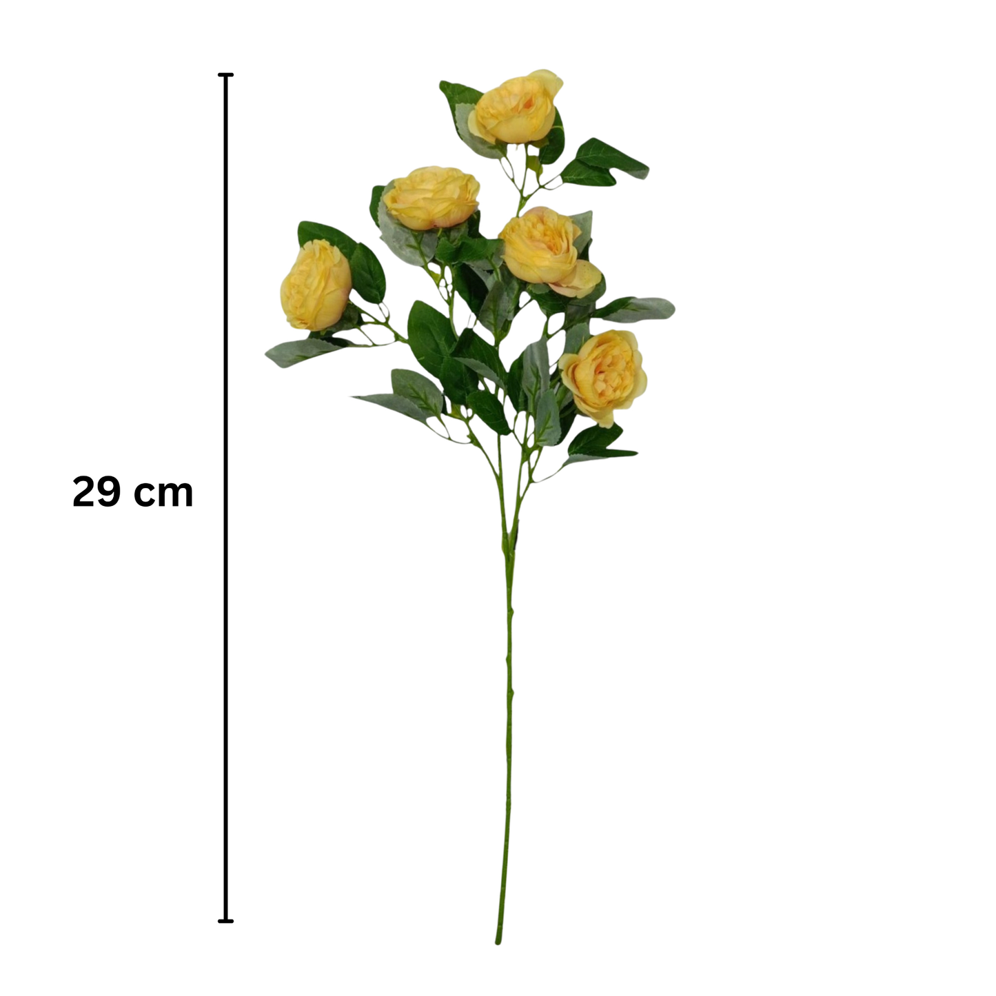 Peony Stick 5 Head 60" Light Yellow (Pack of 10)