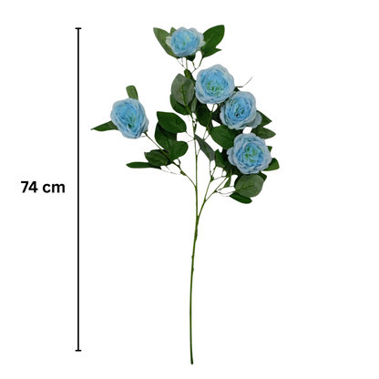 Peony Stick 5 Head 60" Light Sky Blue (Pack of 10)