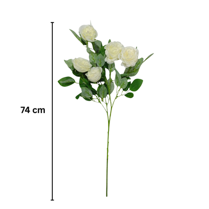 Peony Stick 5 Head 60" Cream (Pack of 10)