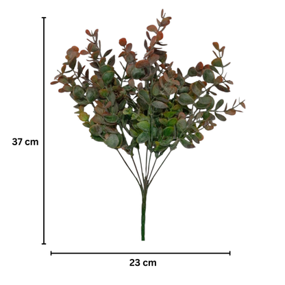 Eucalyptus Bunch 30cm D/s Green Red (Pack of 5)