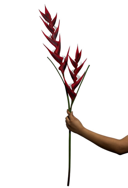 Heliconia Stick 16 Flower 100cm Red (Pack of 10)