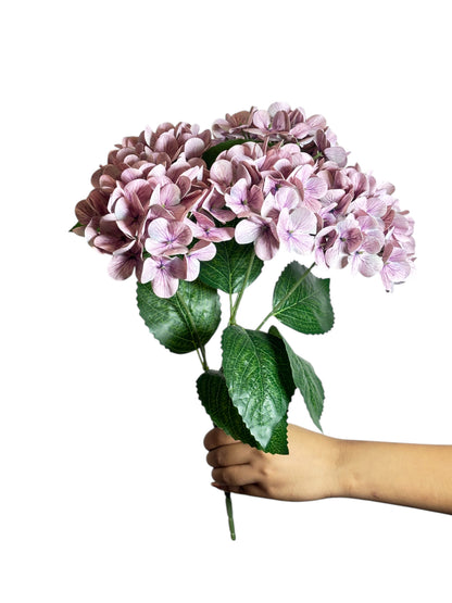 Bunch PU Hydrangea 5 Stick 44' Lavender (Pack of 5)